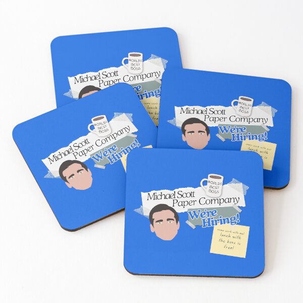 Item preview, Michael Scott Paper Company - "Hiring, lunch with the boss is free" - The Office (US)  designed and sold by ach-prints.