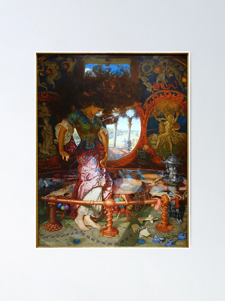 The Lady of Shalott William Holman Hunt Poster for Sale by forgottenbeauty Redbubble