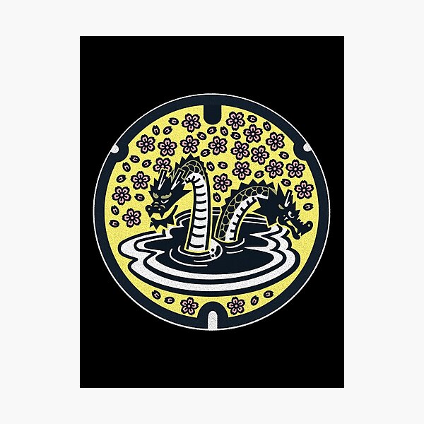 Item preview, Kisuki Town Manhole Cover Art 2 designed and sold by Musashi1996Art.