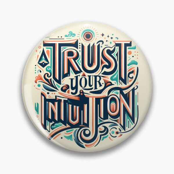 Item preview, Trust your intuition, typography designed and sold by maxmaj.