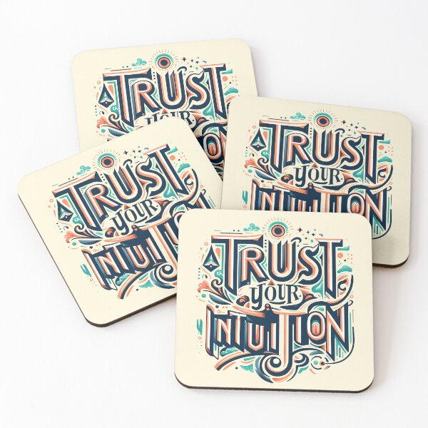 Item preview, Trust your intuition, typography designed and sold by maxmaj.