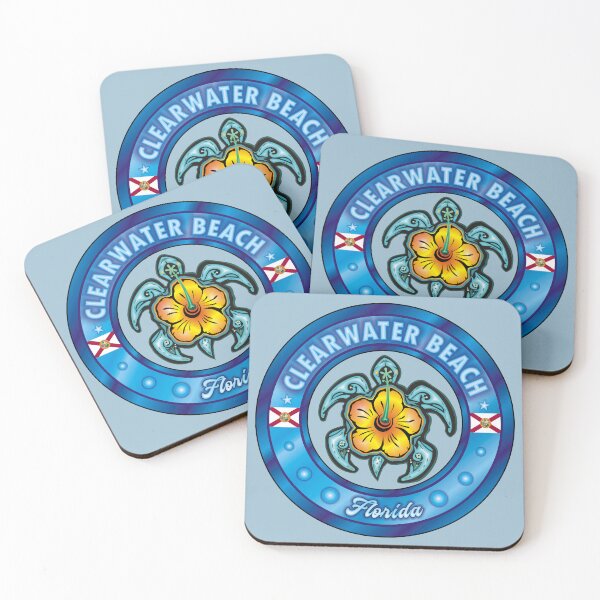 Item preview, Clearwater Beach Florida sea turtle hibiscus designed and sold by studioss76.