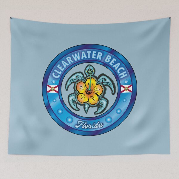 Item preview, Clearwater Beach Florida sea turtle hibiscus designed and sold by studioss76.