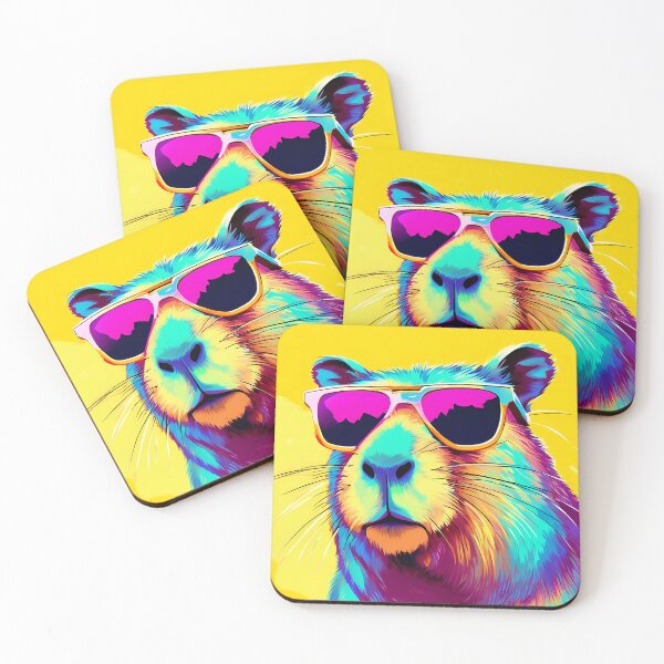 Item preview, Fashionable Modern Capybara in Sunglasses designed and sold by kuralesya.