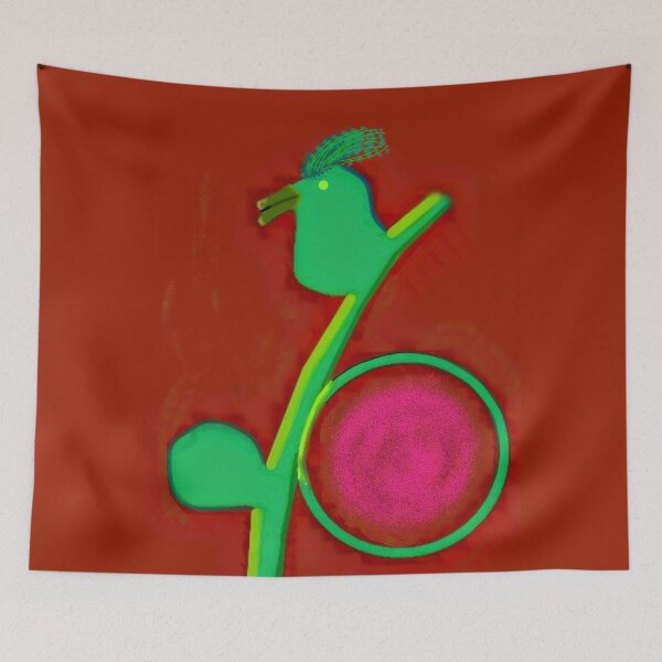 Item preview, Green Bird, a minimalist digital painting. designed and sold by thalasson.