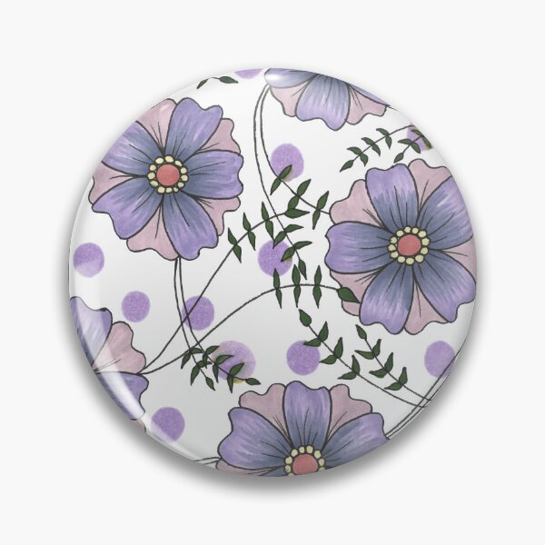 Item preview, Vintage Purple Flowers designed and sold by Handmadebyjessm.