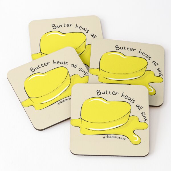 Item preview, Butter Heals all Sins designed and sold by Shamroxart .