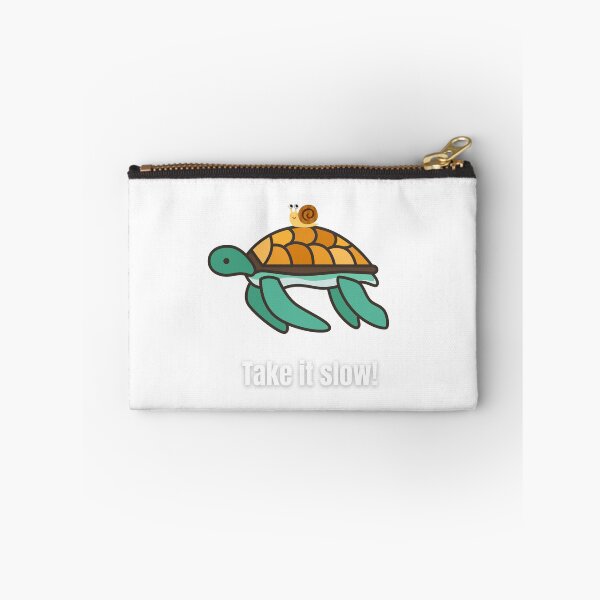 Item preview, "Take it Slow" Friendly Turtle T-Shirt designed and sold by ChitraWoman.