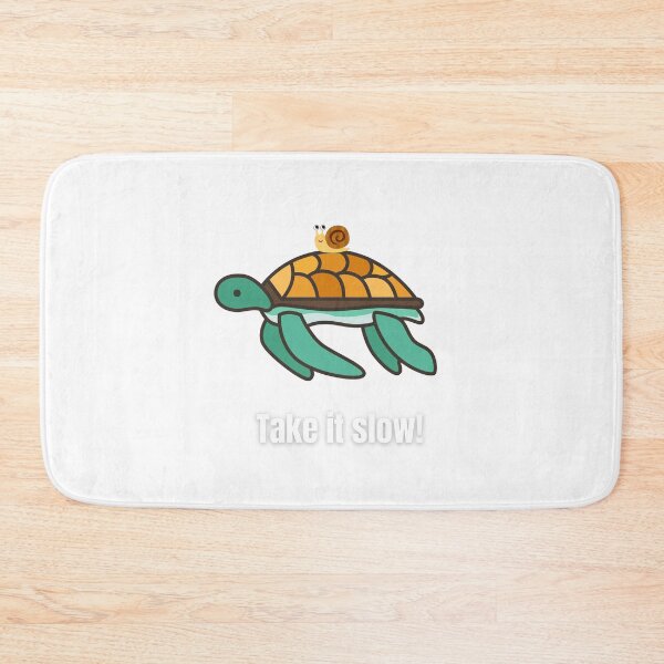Item preview, "Take it Slow" Friendly Turtle T-Shirt designed and sold by ChitraWoman.