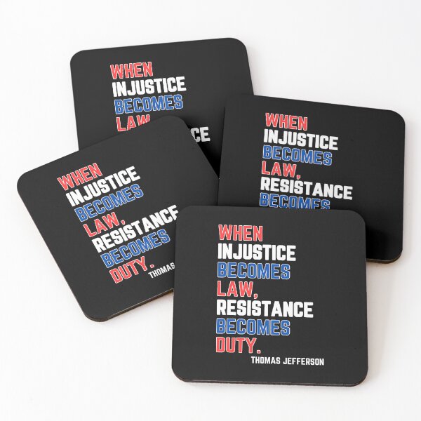 Aperçu de l'œuvre Résistez à l’injustice (Blanc) créée et vendue par LyndaNoel Design.