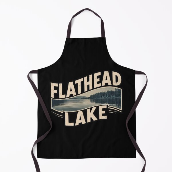 Item preview, Vintage Flathead Lake - Montana designed and sold by GroovyDino.