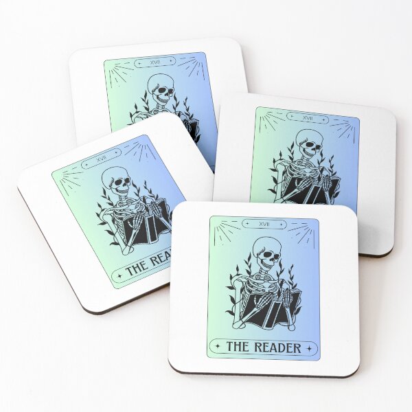 Item preview, The Reader Skeleton Tarot Card designed and sold by earthtokarly.