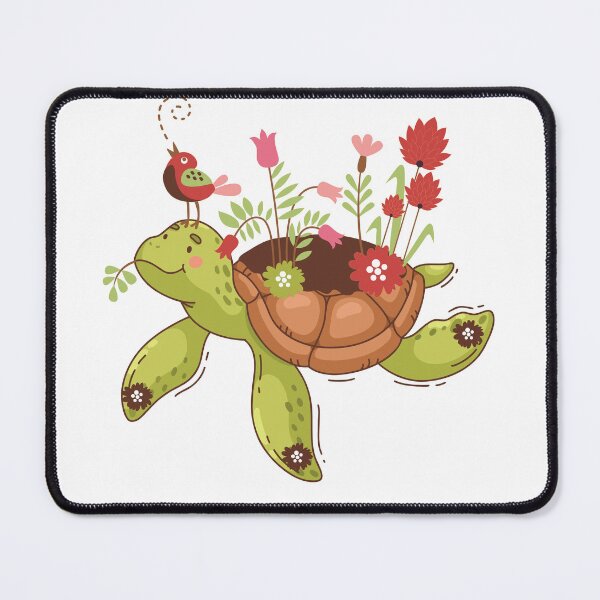 Item preview, Tortoise with flowers designed and sold by olafekry.