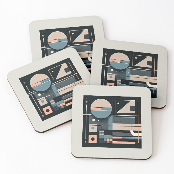 Item preview, Abstract futuristic design with geometric shapes designed and sold by SunkenCost.