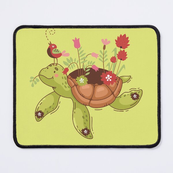 Item preview, Tortoise with flowers designed and sold by olafekry.