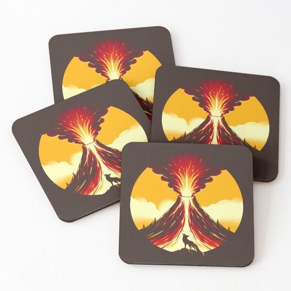 Item preview, Fire Fox and Volcano, Ai Generated Art  designed and sold by ACC .