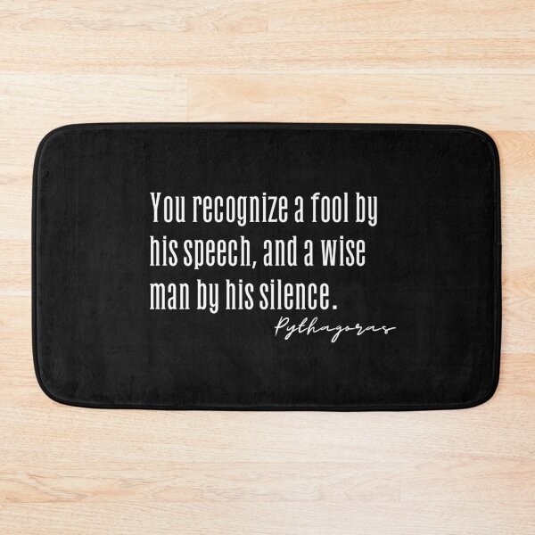 Item preview, You recognize a fool by his speech, and a wise man by his silence designed and sold by Belweder.