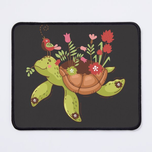 Item preview, Tortoise with flowers designed and sold by olafekry.