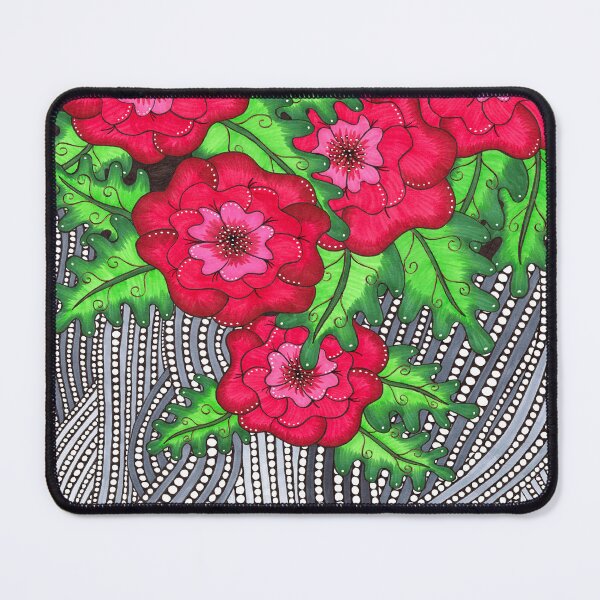 Item preview, Retro Red Poppies designed and sold by Handmadebyjessm.
