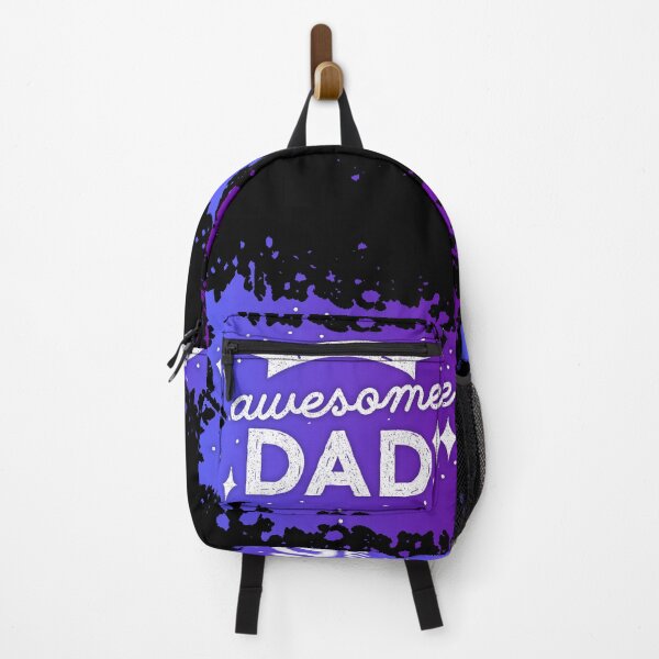 Item preview, Awesome Dad quote with a blue splash designed and sold by WuweiDG.