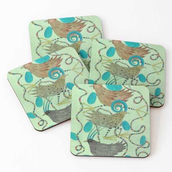 Item preview, Three Horned Chickens  designed and sold by KakiDimock.