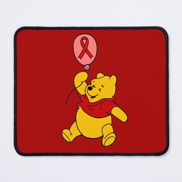 Item preview, Yellow Bear Hanging onto an Awareness Ribbon Balloon (Red) designed and sold by CaitlynConnor.