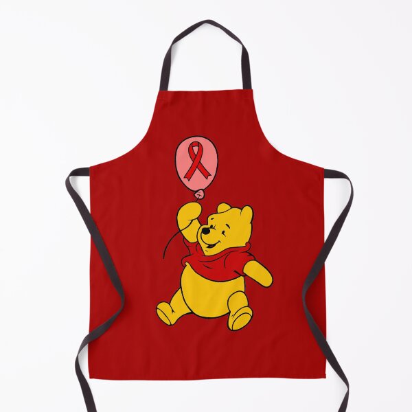 Item preview, Yellow Bear Hanging onto an Awareness Ribbon Balloon (Red) designed and sold by CaitlynConnor.