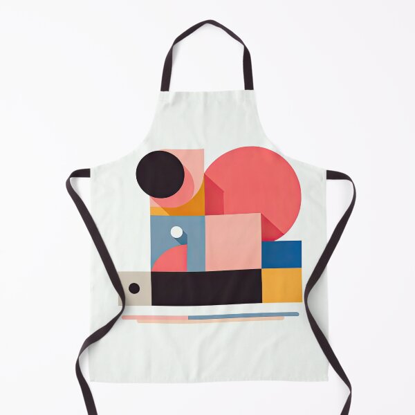 Item preview, minimal abstract geometric art with bright colors designed and sold by SunkenCost.