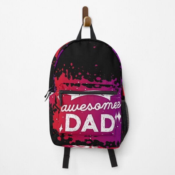 Item preview, Awesome Dad quote in red splash designed and sold by WuweiDG.