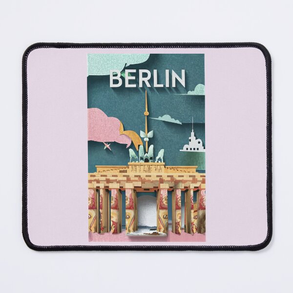Item preview, Berlin Germany - Vintage European City Poster designed and sold by Emaga Digital Studio.