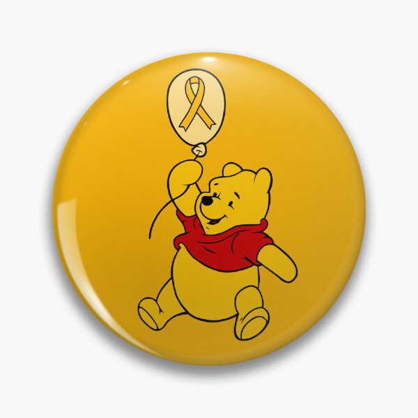 Item preview, Yellow Bear Hanging onto an Awareness Ribbon Balloon (Yellow) designed and sold by CaitlynConnor.