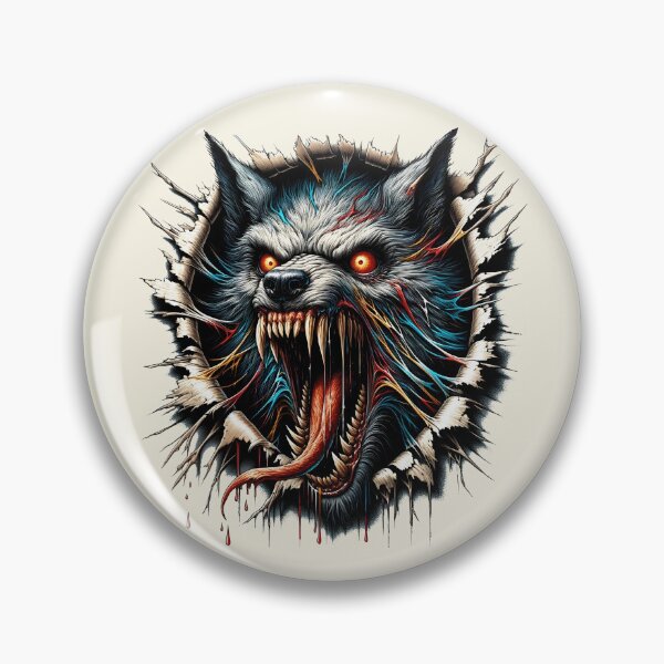 Item preview, Snarling Zombie Wolf designed and sold by bunnyboiler.