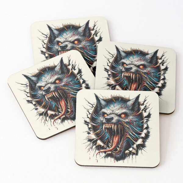 Item preview, Snarling Zombie Wolf designed and sold by bunnyboiler.