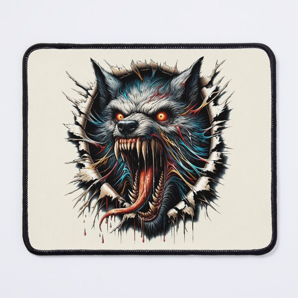 Item preview, Snarling Zombie Wolf designed and sold by bunnyboiler.