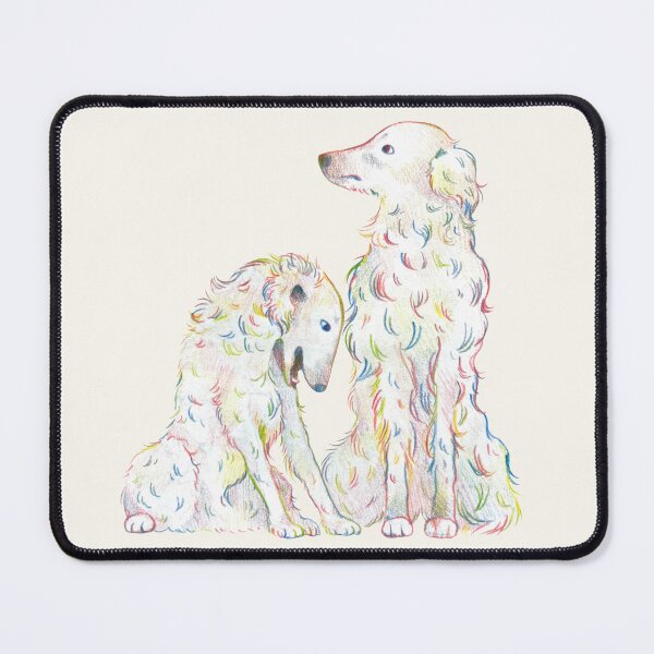 Item preview, Copy of Rainbow Borzois - Cream Background designed and sold by VaguelyOriginal.
