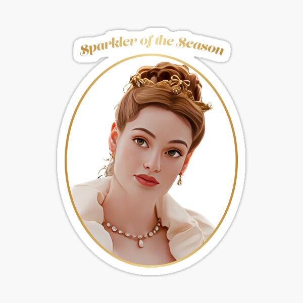 Aperçu de l'œuvre Sparkler de la saison Or Francesca Bridgerton Netflix créée et vendue par KamiTrendz.