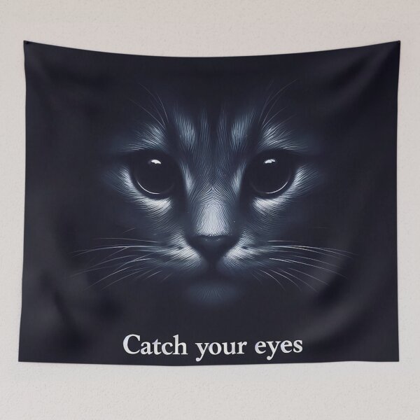 Item preview, Mystic Gaze ,a hauntingly beautiful depiction of a cat designed and sold by aminz4.