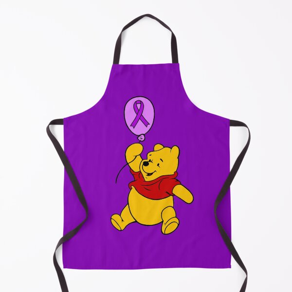 Item preview, Yellow Bear Hanging onto an Awareness Ribbon Balloon (Purple) designed and sold by CaitlynConnor.