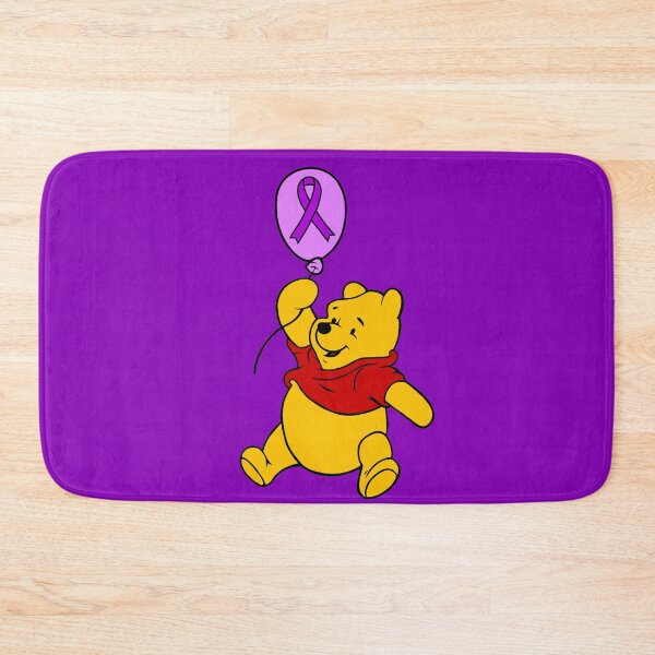 Item preview, Yellow Bear Hanging onto an Awareness Ribbon Balloon (Purple) designed and sold by CaitlynConnor.