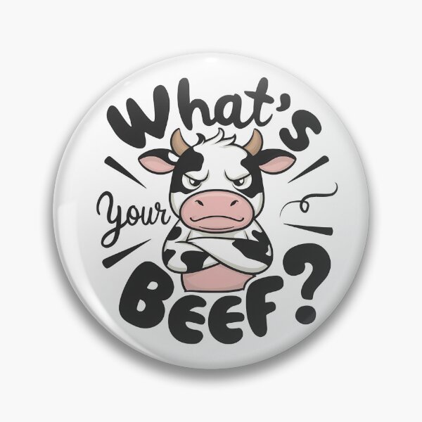 Item preview, Angry Cow - "What's Your Beef?" Design designed and sold by Lola Mystique Boutique.