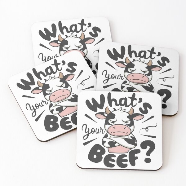 Item preview, Angry Cow - "What's Your Beef?" Design designed and sold by Lola Mystique Boutique.