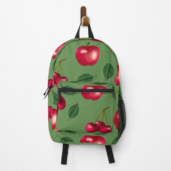 Item preview, Red cherries and apples around leaves designed and sold by Gemaart.