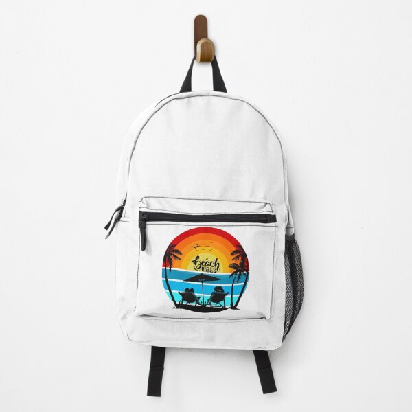 Item preview, Retro Beach Vibes - Beach Chairs Umbrella Scene designed and sold by RoooDesigns.