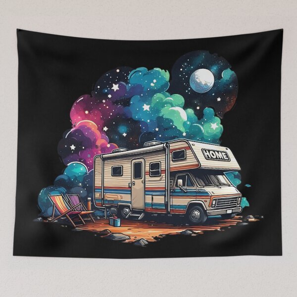 Item preview, RV Camping Adventure Under Cosmic Sky designed and sold by SportsT-Shirts.