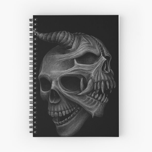 Item preview, Oni human skull designed and sold by Deaven Kaiser Art.
