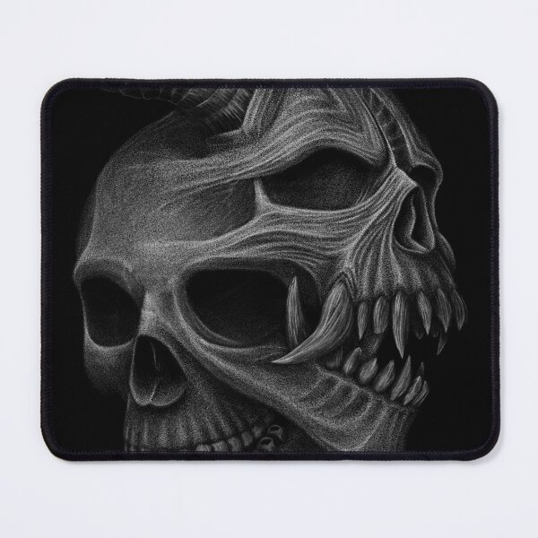 Item preview, Oni human skull designed and sold by Deaven Kaiser Art.