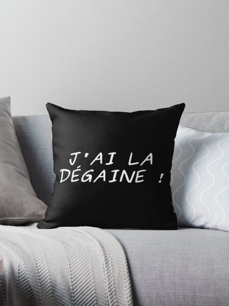 j'ai la dÉgaine ! expressions marseillaises du sud - dark coussin