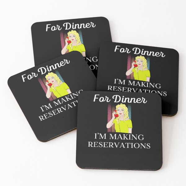Item preview, For Dinner I'm Making Reservations Funny Eating Out designed and sold by MagicSD Designs.