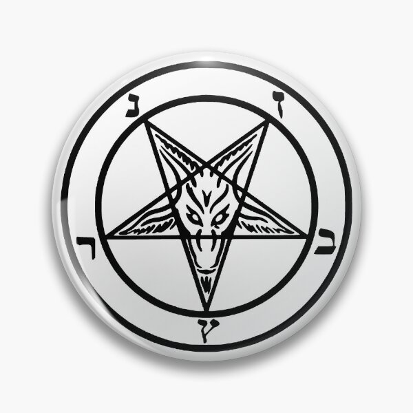 Item preview, white baphomet pentagram halloween designed and sold by Gossip Rag.