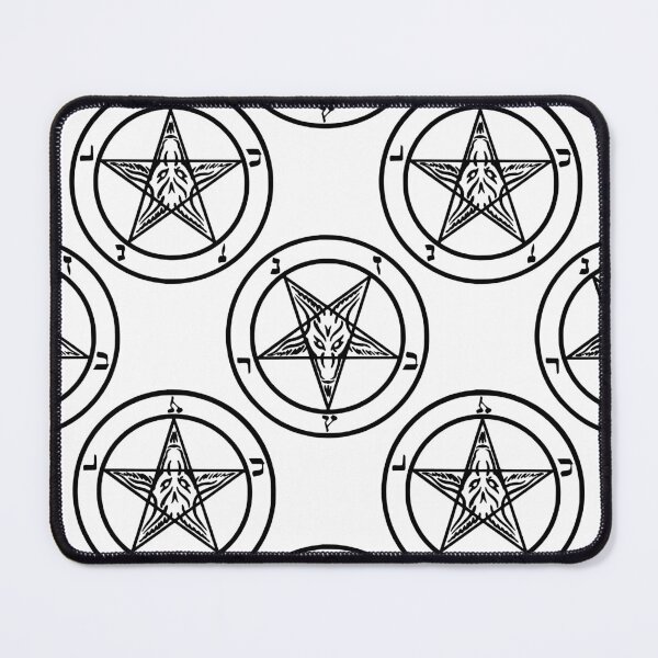 Item preview, white baphomet pentagram halloween designed and sold by Gossip Rag.
